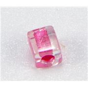 Miyuki Cube Metallic Pink Transparent 4mm Tube 20 gm