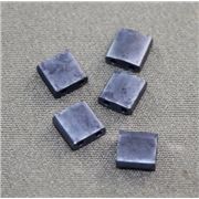 Tila Beads Blue/Grey Matte 5mm -Approx 8g Tube