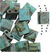 Tila Beads Picasso Seafoam Green Matte  5mm -Approx 8g Tube