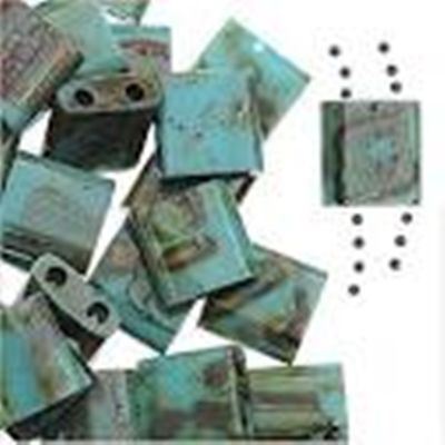 Tila Beads Picasso Seafoam Green Matte  5mm -Approx 8g Tube