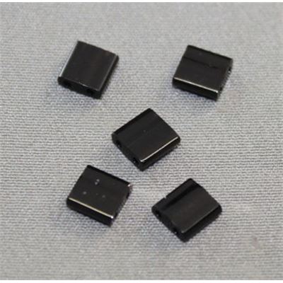 Tila Beads Black Opaque 5mm - Approx 8g Tube