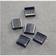 Tila Beads Gunmetal 5mm - Approx 8g Tube